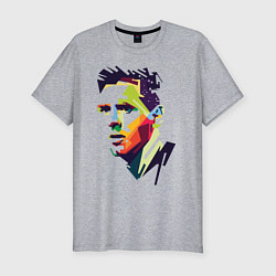 Мужская slim-футболка Lionel Messi: fun-art
