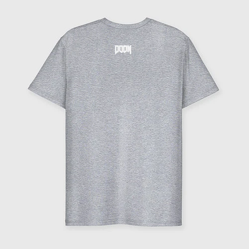 Мужская slim-футболка DOOM: Years / Меланж – фото 2