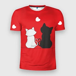 Мужская спорт-футболка Cat Love