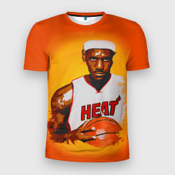 Футболка спортивная мужская LeBron James: Heat, цвет: 3D-принт