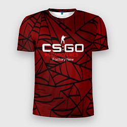 Мужская спорт-футболка Cs:go - Crimson Web Style Factory New Кровавая пау