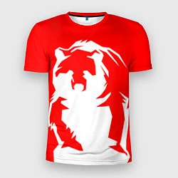Мужская спорт-футболка Красный медведь
