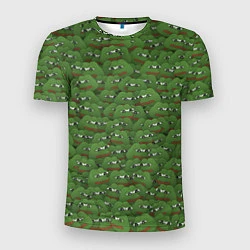 Мужская спорт-футболка Грустные лягушки