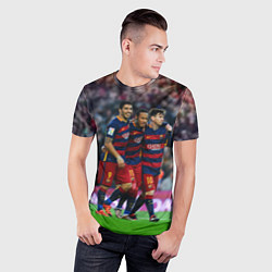 Футболка спортивная мужская Barcelona5, цвет: 3D-принт — фото 2