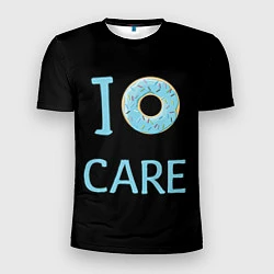 Футболка спортивная мужская I Donut care, цвет: 3D-принт
