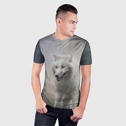 Футболка спортивная мужская Волк, цвет: 3D-принт — фото 2