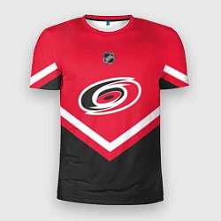 Футболка спортивная мужская NHL: Carolina Hurricanes, цвет: 3D-принт