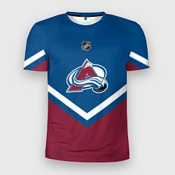 Футболка спортивная мужская NHL: Colorado Avalanche, цвет: 3D-принт