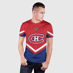 Футболка спортивная мужская NHL: Montreal Canadiens, цвет: 3D-принт — фото 2