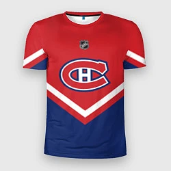 Футболка спортивная мужская NHL: Montreal Canadiens, цвет: 3D-принт