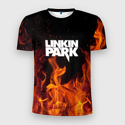 Футболка спортивная мужская Linkin Park: Hell Flame, цвет: 3D-принт