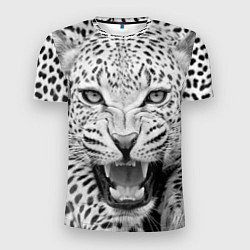 Футболка спортивная мужская Белый леопард, цвет: 3D-принт