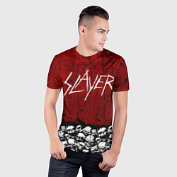 Футболка спортивная мужская Slayer Red, цвет: 3D-принт — фото 2