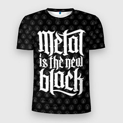 Футболка спортивная мужская Metal is the new Black, цвет: 3D-принт