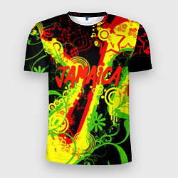 Футболка спортивная мужская Ямайка - музыка регги, цвет: 3D-принт