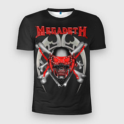Футболка спортивная мужская Megadeth: Blooded Skull, цвет: 3D-принт