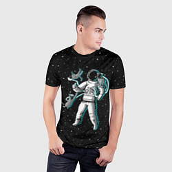 Футболка спортивная мужская Космонавт с котами, цвет: 3D-принт — фото 2