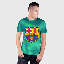 Футболка спортивная мужская Барселона, цвет: 3D-принт — фото 2