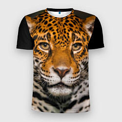 Мужская спорт-футболка Взгляд ягуара