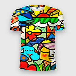 Футболка спортивная мужская Картинка-мозаика, цвет: 3D-принт