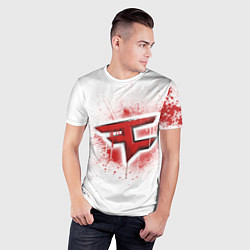 Футболка спортивная мужская FaZe Clan: White collection, цвет: 3D-принт — фото 2