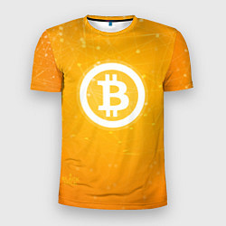 Футболка спортивная мужская Bitcoin Orange, цвет: 3D-принт