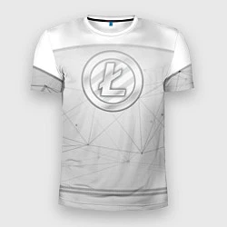 Футболка спортивная мужская Litecoin LTC, цвет: 3D-принт