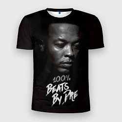 Футболка спортивная мужская Dr. Dre: 100% Beats, цвет: 3D-принт