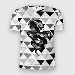 Футболка спортивная мужская Snake Geometric, цвет: 3D-принт