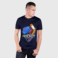 Футболка спортивная мужская Hockey Tournament, цвет: 3D-принт — фото 2