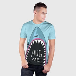 Футболка спортивная мужская Shark: Hug me, цвет: 3D-принт — фото 2