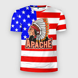 Футболка спортивная мужская Apache, цвет: 3D-принт