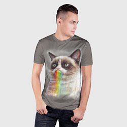 Футболка спортивная мужская Grumpy Cat, цвет: 3D-принт — фото 2