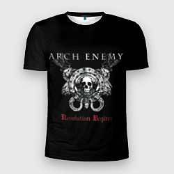 Футболка спортивная мужская Arch Enemy: Revolution Begins, цвет: 3D-принт