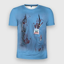 Мужская спорт-футболка Костюм врача кровь