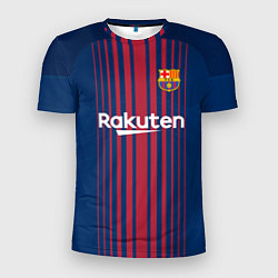 Футболка спортивная мужская Barcelona FC: Neymar Home 17/18, цвет: 3D-принт
