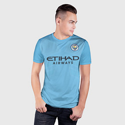 Футболка спортивная мужская Man City FC: Sterling Home 17/18, цвет: 3D-принт — фото 2