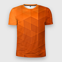 Футболка спортивная мужская Orange abstraction, цвет: 3D-принт