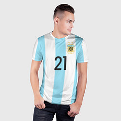 Футболка спортивная мужская Сборная Аргентины: Диабола ЧМ-2018, цвет: 3D-принт — фото 2