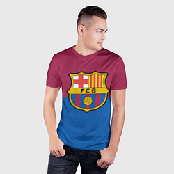 Футболка спортивная мужская Barcelona FC: Duo Color, цвет: 3D-принт — фото 2