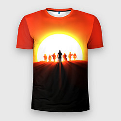 Футболка спортивная мужская Redemption Sunset, цвет: 3D-принт