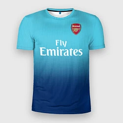 Футболка спортивная мужская Arsenal FC: Blue Away 17/18, цвет: 3D-принт