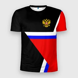 Футболка спортивная мужская Russia Star, цвет: 3D-принт