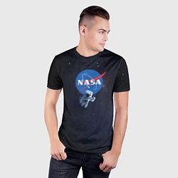 Футболка спортивная мужская NASA: Hello World, цвет: 3D-принт — фото 2
