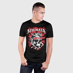 Футболка спортивная мужская Stigmata Skull, цвет: 3D-принт — фото 2