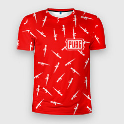 Футболка спортивная мужская PUBG: Red Weapon, цвет: 3D-принт