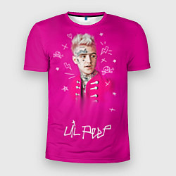 Футболка спортивная мужская Lil Peep: Pink Light, цвет: 3D-принт