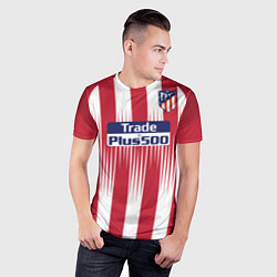 Футболка спортивная мужская FC Atletico Madrid: Griezmann Home 18/19, цвет: 3D-принт — фото 2