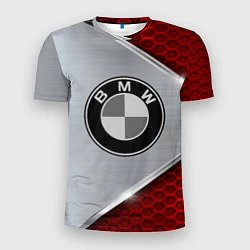 Футболка спортивная мужская BMW: Red Metallic, цвет: 3D-принт