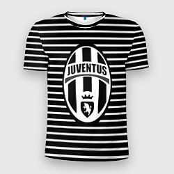 Футболка спортивная мужская FC Juventus: Black Lines, цвет: 3D-принт